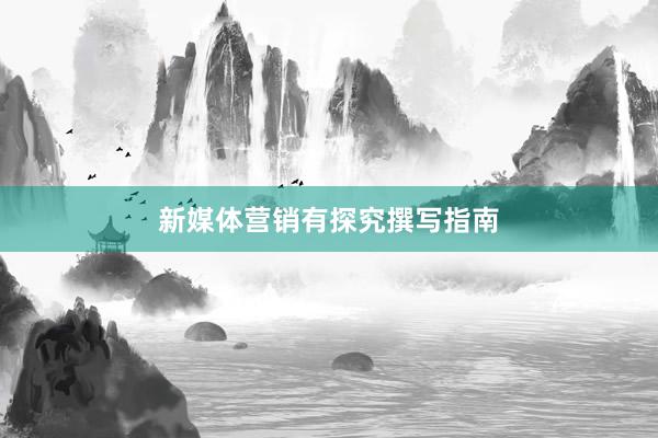 新媒体营销有探究撰写指南